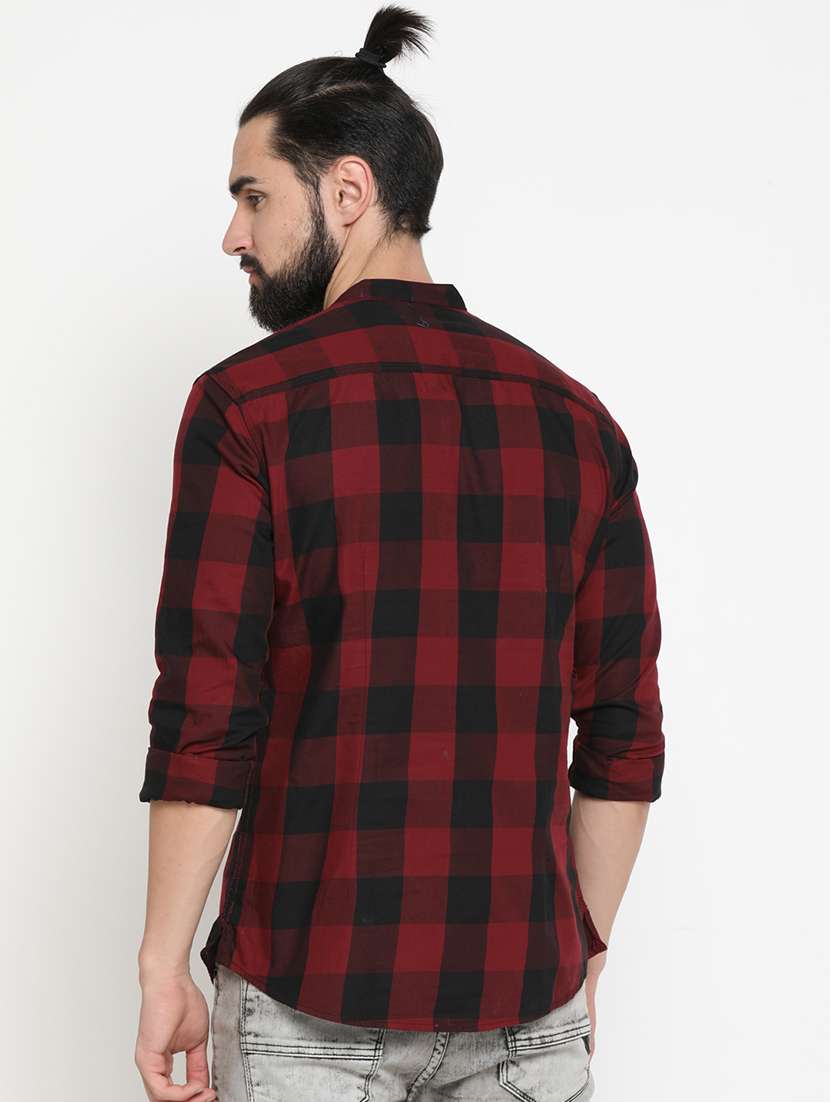 neutral check short kurtas kurta - 17072905 - Standard Image - 2