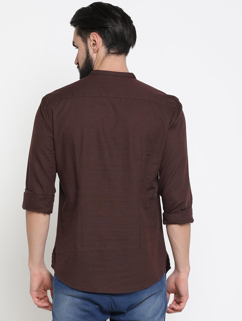 neutral linen short kurta - 17072924 - Standard Image - 2
