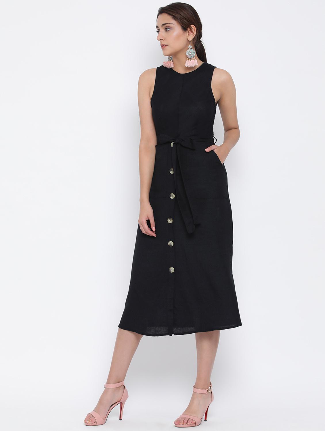 women's solid dress - 17074097 - Standard Image - 2