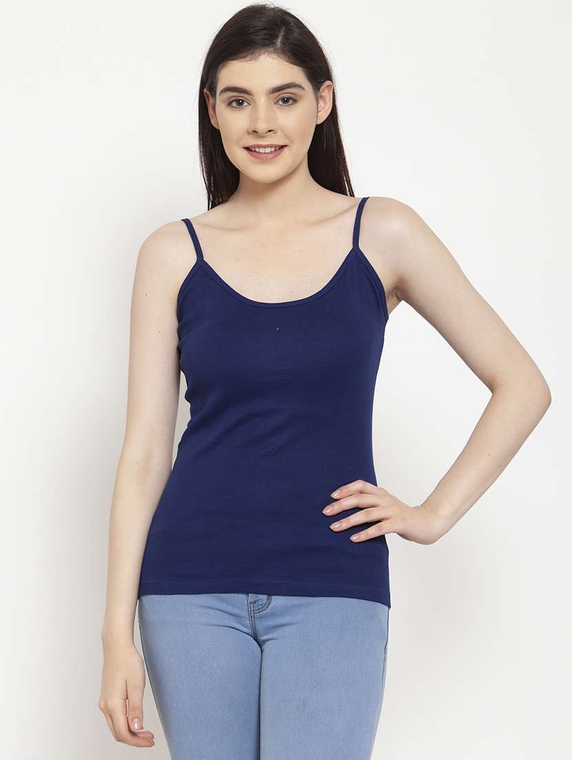 blue cotton camisole - 17076859 - Zoom Image - 0
