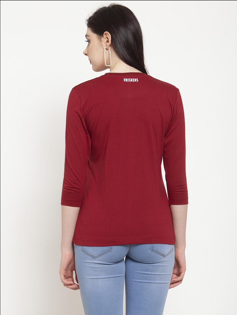 women's placement print round neck t-shirt - 17076909 - Standard Image - 2