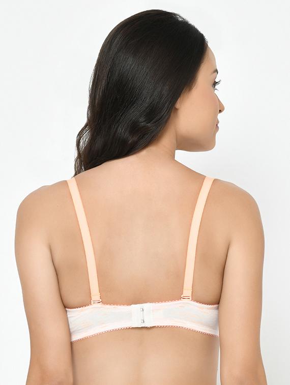 orange viscose plunge bra - 17078767 - Standard Image - 2