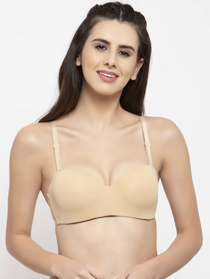 beige polyester balconette bra - 17083738 - Zoom Image - 0