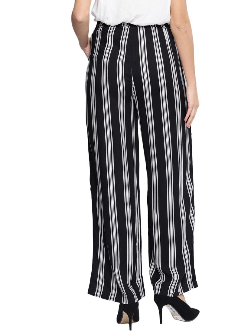 tie front striped trousers - 17085258 - Standard Image - 2