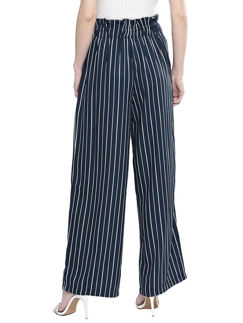 paper bag waist flat front trouser - 17085292 - Standard Image - 2