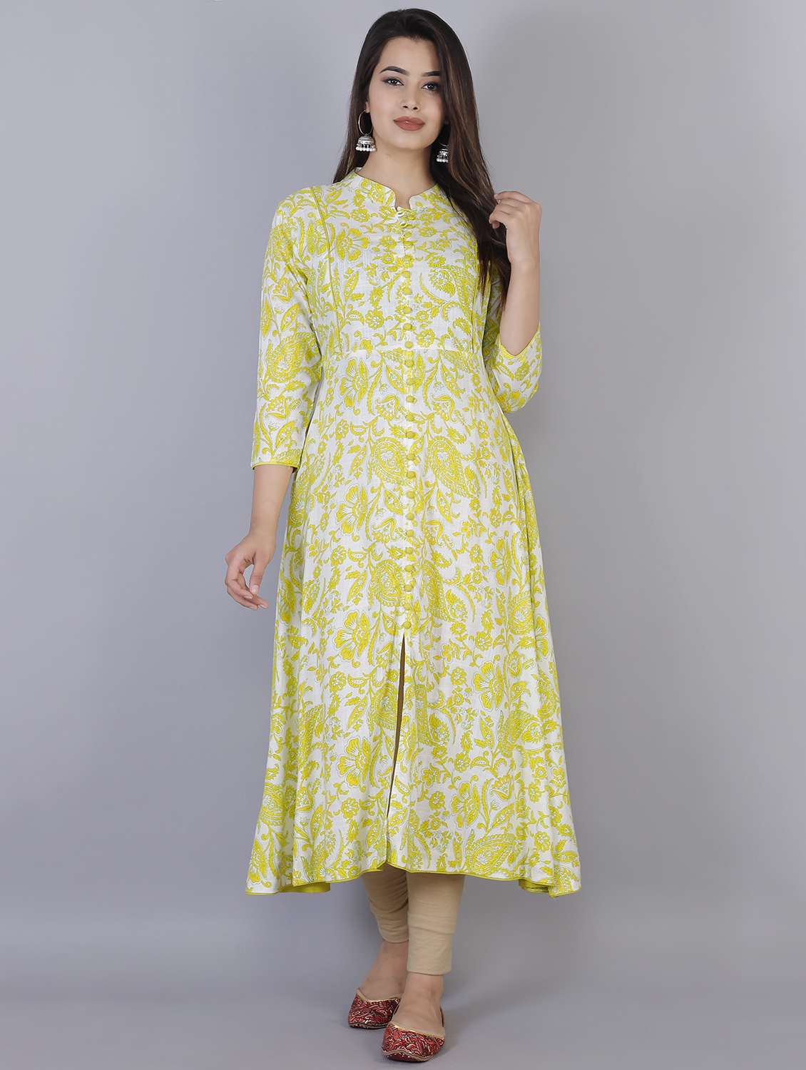 floral a-line kurta