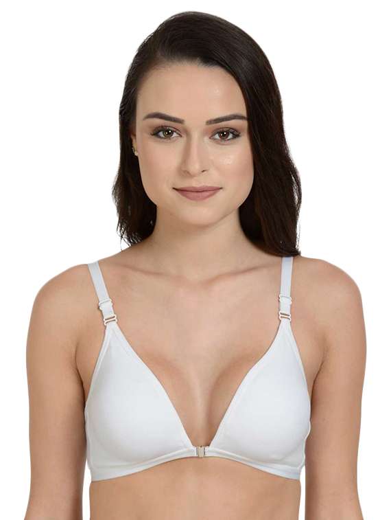 front open solid bra 