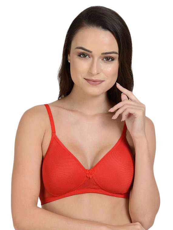 bow patch t-shirt bra - 17086278 -  Zoom Image - 0