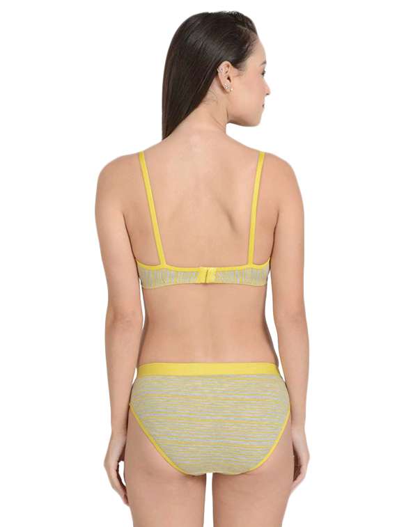 bow patch printed bra  and panty set - 17086308 -  Standard Image - 2