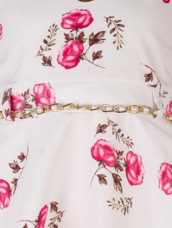 pink cotton blend frock - 17086619 - Standard Image - 2