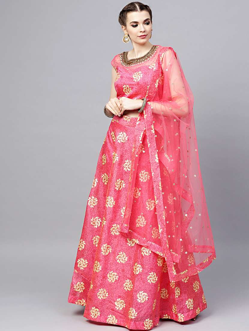 embellished flared lehenga