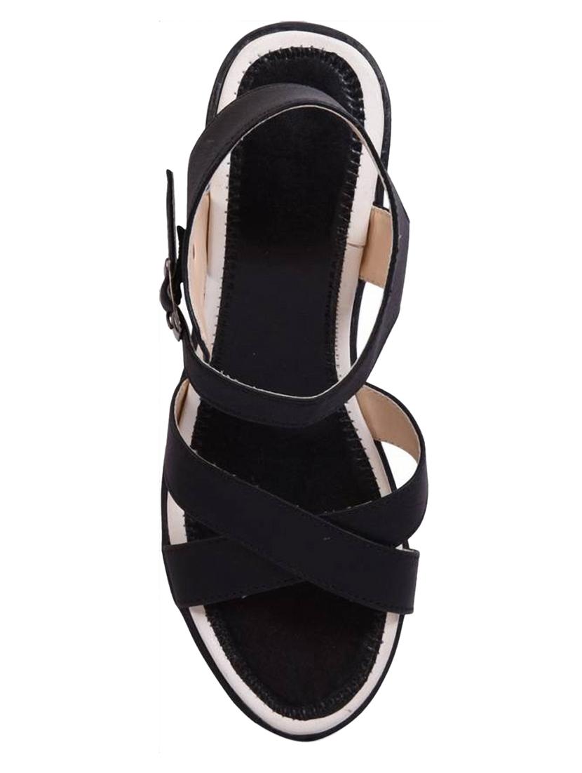black back strap sandals - 17087053 - Standard Image - 2