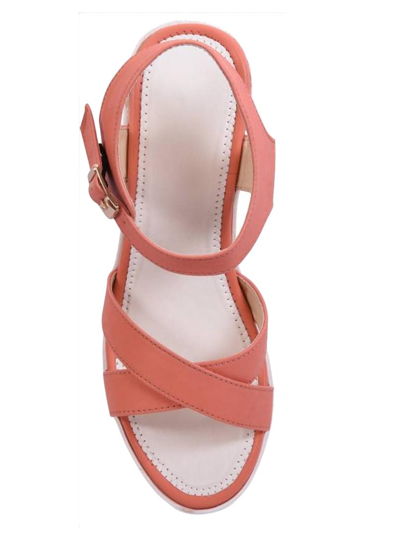 orange back strap sandals - 17087054 - Standard Image - 2