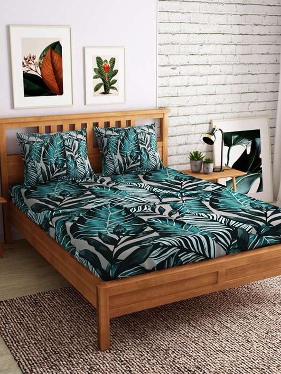 cotton double bedsheet with 2 pillow covers