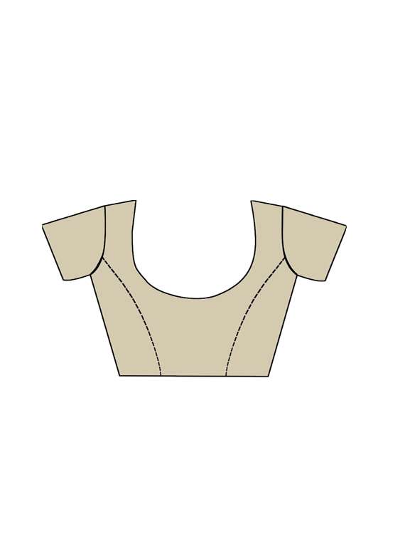 women's self design beige colored saree with blouse - 17087932 - Standard Image - 2