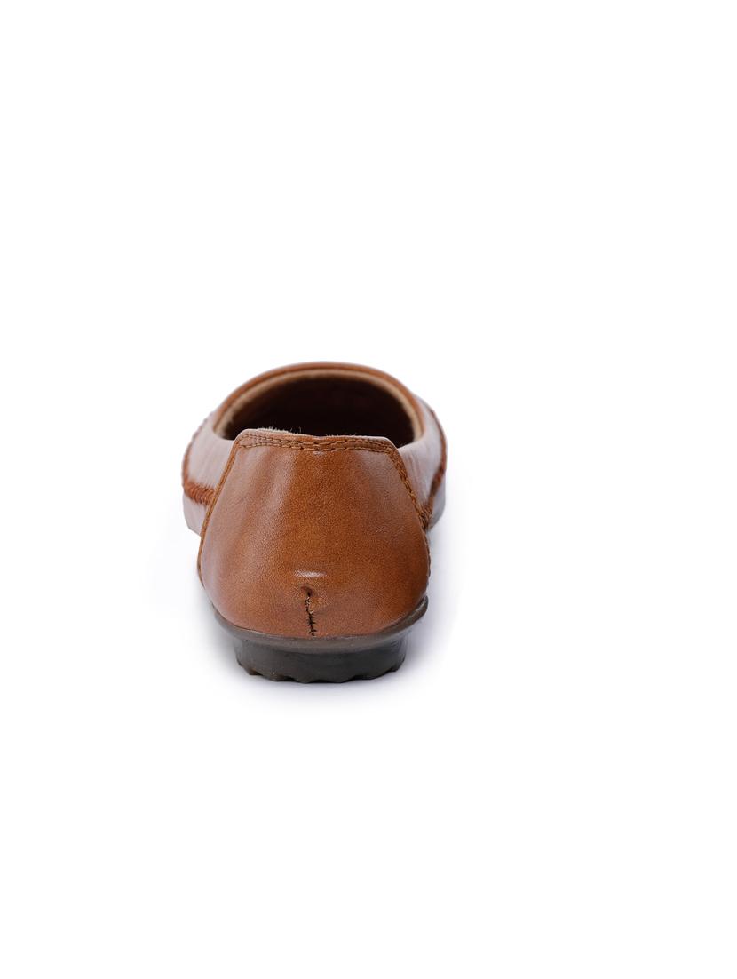 tan cut work slip on ballerina - 17088473 - Standard Image - 2