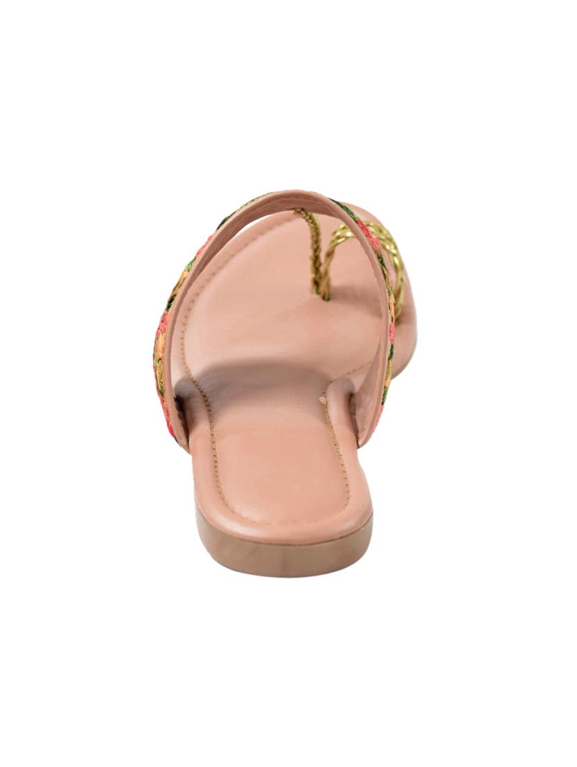 yellow one toe kolhapuris - 17088713 - Standard Image - 2
