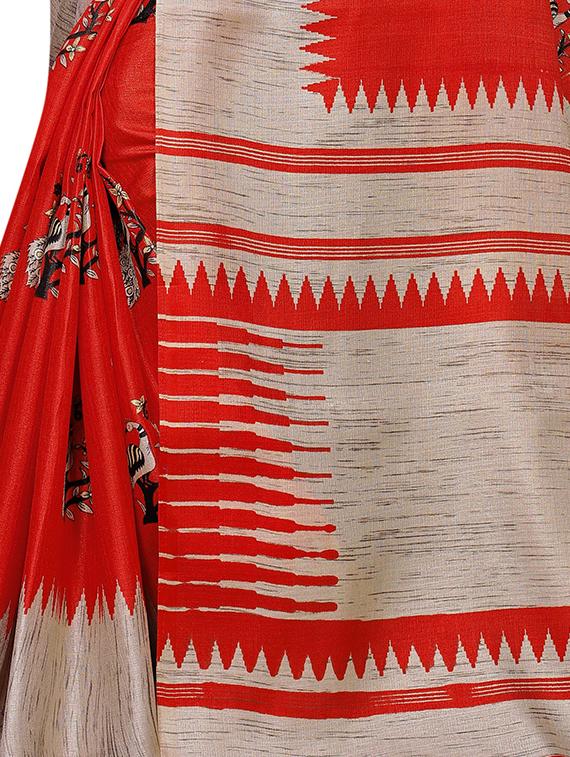 bordered kanjivaram saree with blouse - 17088916 - Standard Image - 2