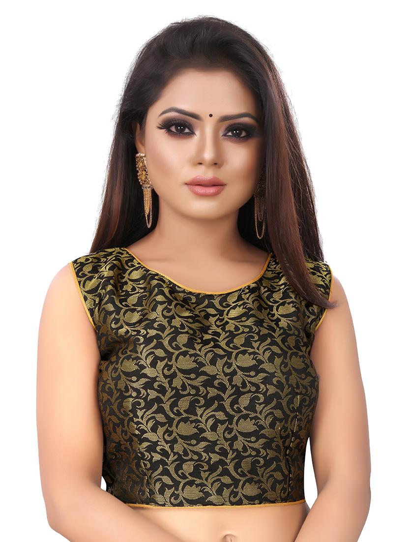 solid plain saree with blouse - 17089002 - Standard Image - 2