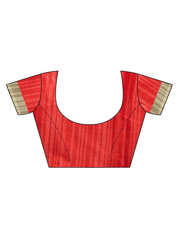 striped kanjivaram saree with blouse - 17089017 - Standard Image - 2