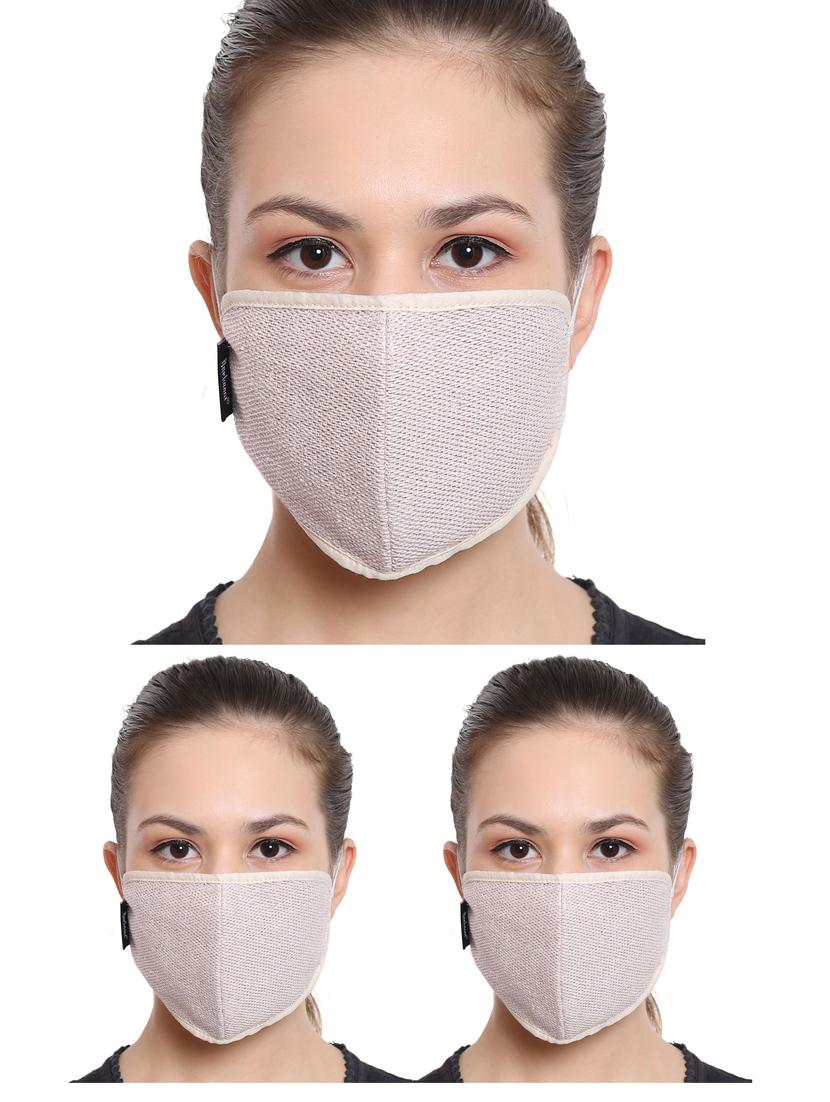 pink cotton anti-pollution women mask (pack of 3) - 17089711 - Standard Image - 2