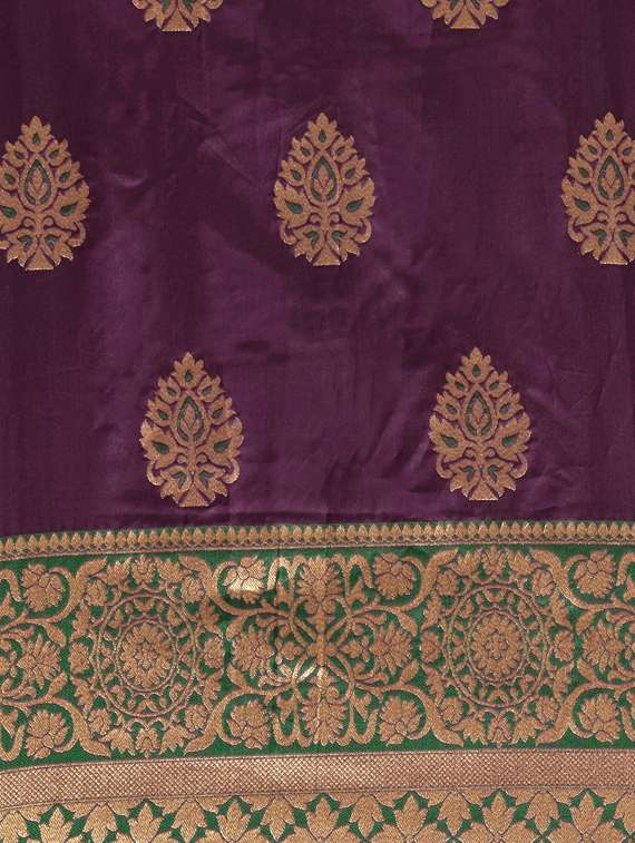 self design woven saree with blouse - 17089862 -  Standard Image - 2