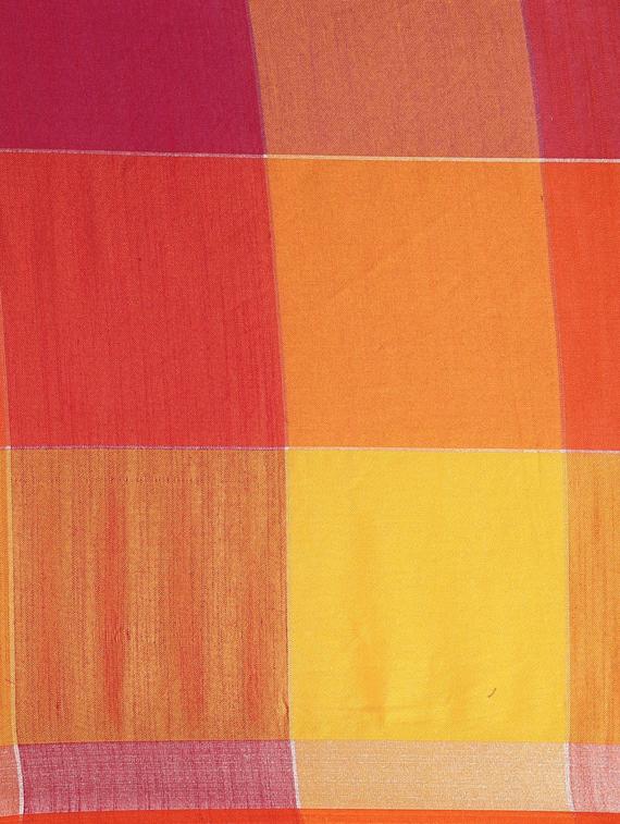 multi colored linen saree with blouse - 17089876 - Standard Image - 2