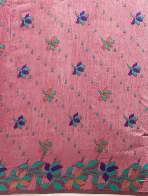 self design jamdani saree with blouse - 17089914 - Standard Image - 2