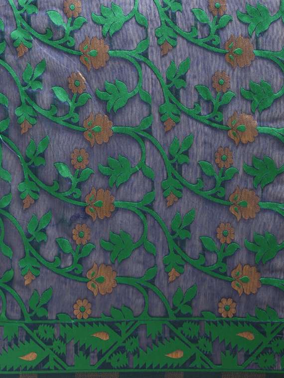 self design jamdani saree with blouse - 17089915 -  Standard Image - 2