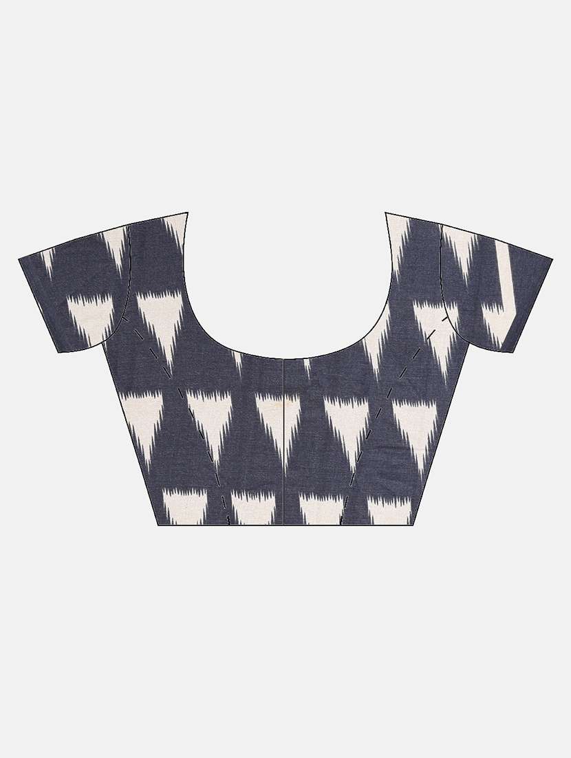 kalamkari jamdani saree with blouse - 17090009 -  Standard Image - 2