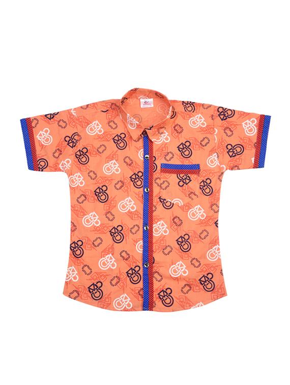 orange cotton shorts set twin sets & dungree - 17094474 - Standard Image - 2