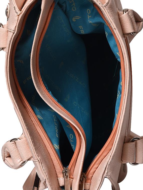 pink leatherette (pu) handbag - 17095824 - Standard Image - 2