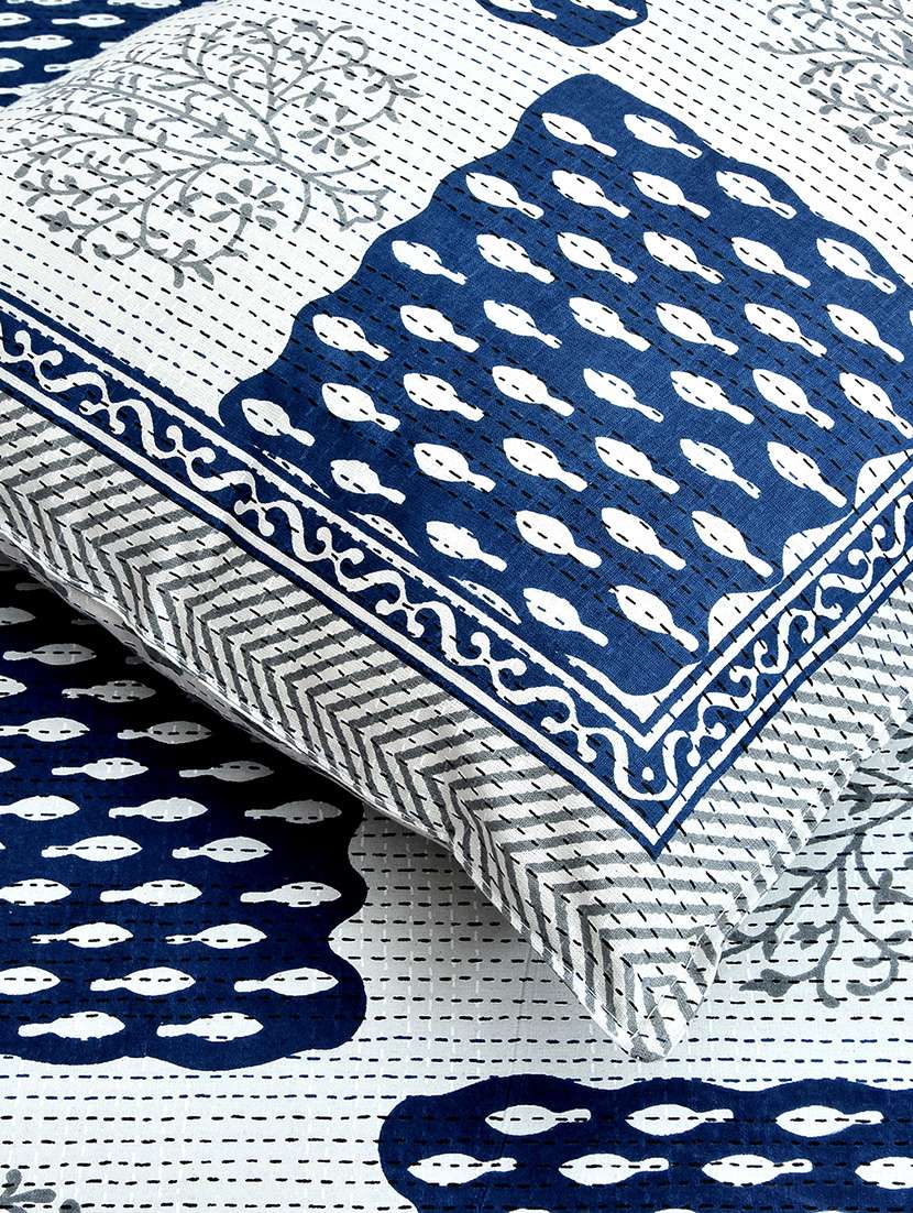   super king size double bedsheet with 2 pillow covers   - 17095995 -  Standard Image - 2