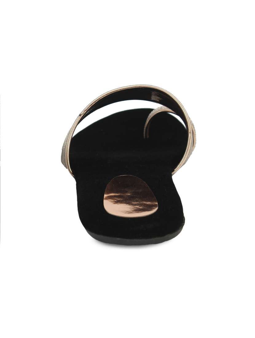 gold one toe sandals - 17097929 -  Standard Image - 2