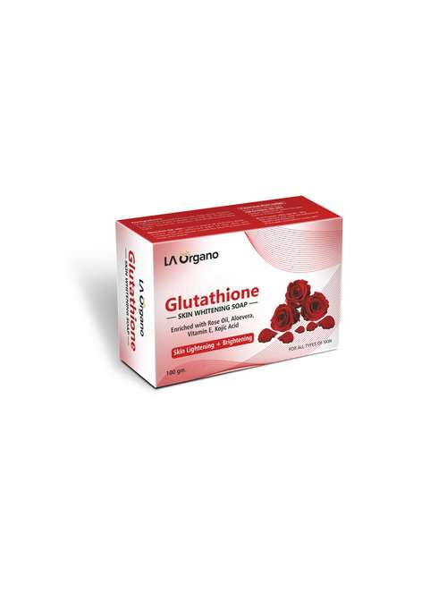 la organo glutathione rose skin lightening & brightening soap for all skin type (100gm) pack of 1