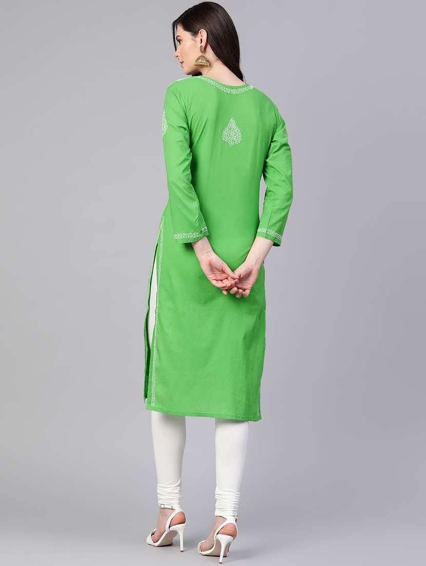 women's straight kurta - 17098975 - Standard Image - 2