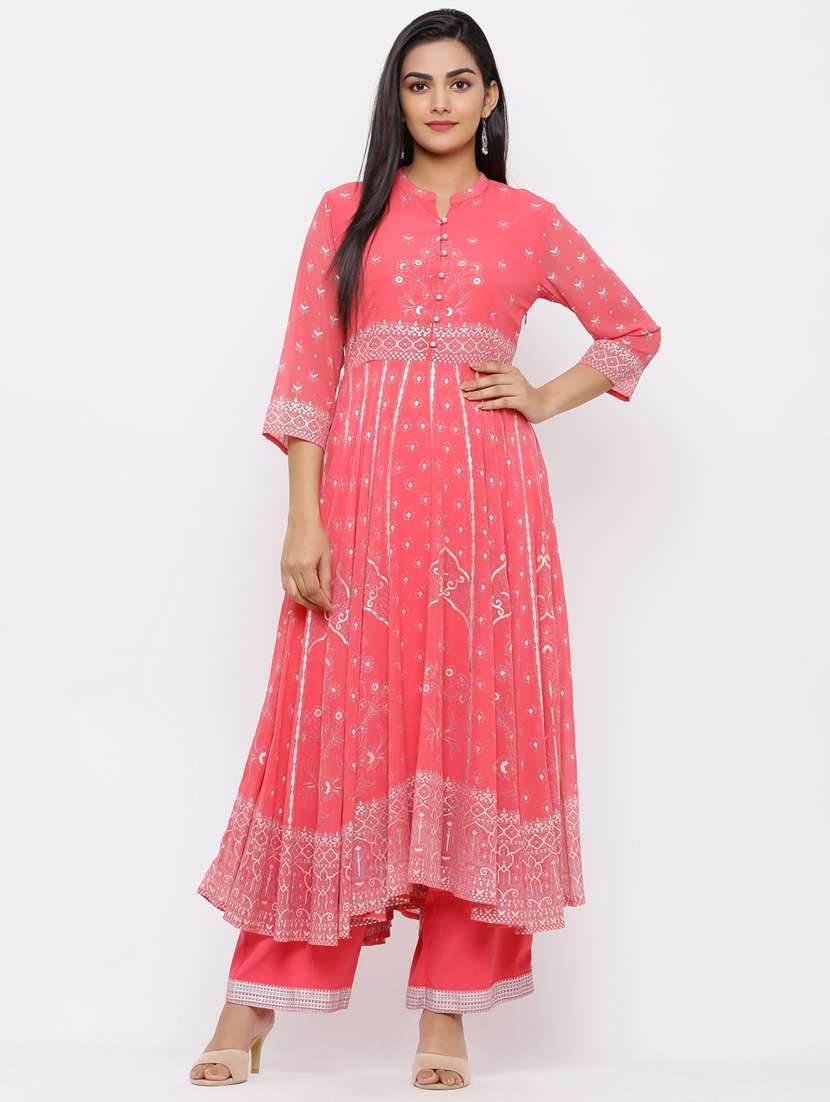 printed kurta palazzo set