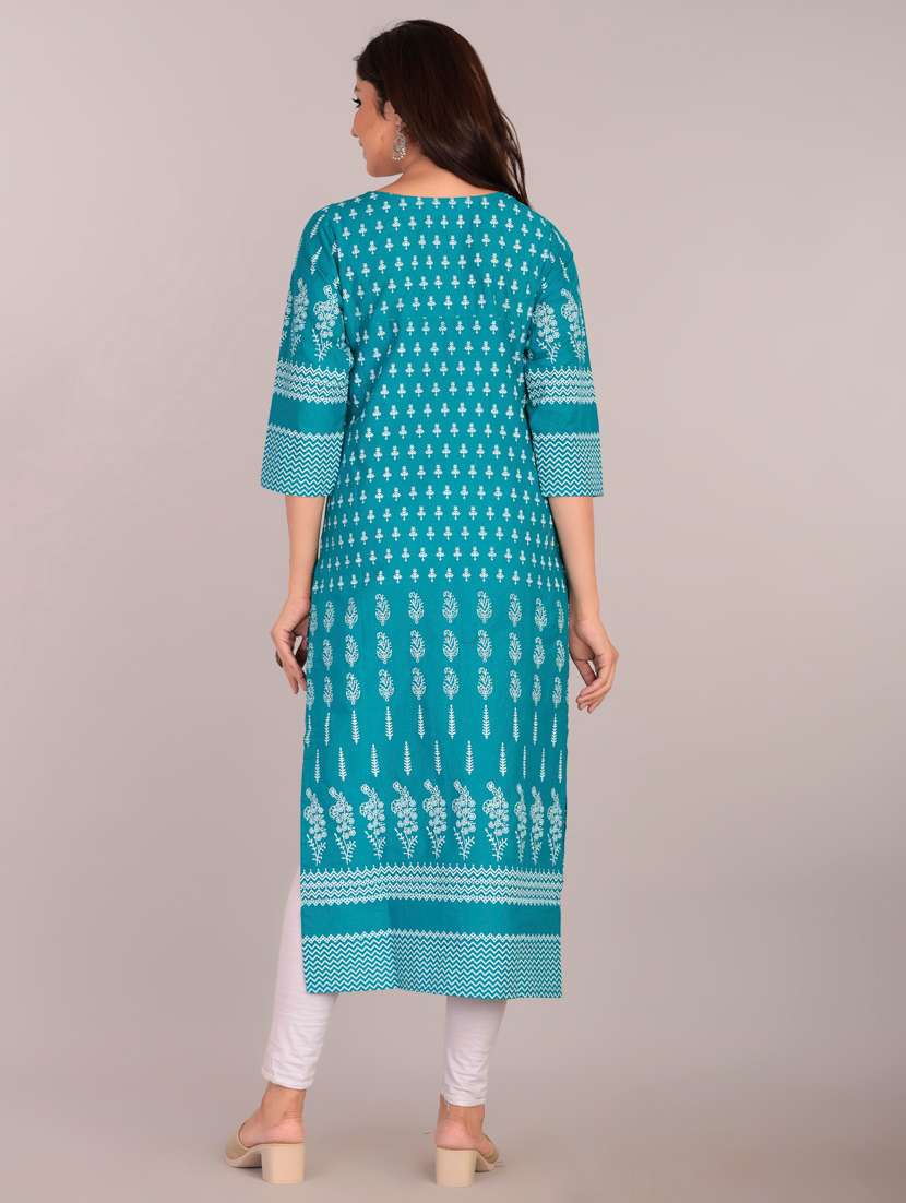 Women's Straight Kurta - 17101972 -  Standard Image - 2