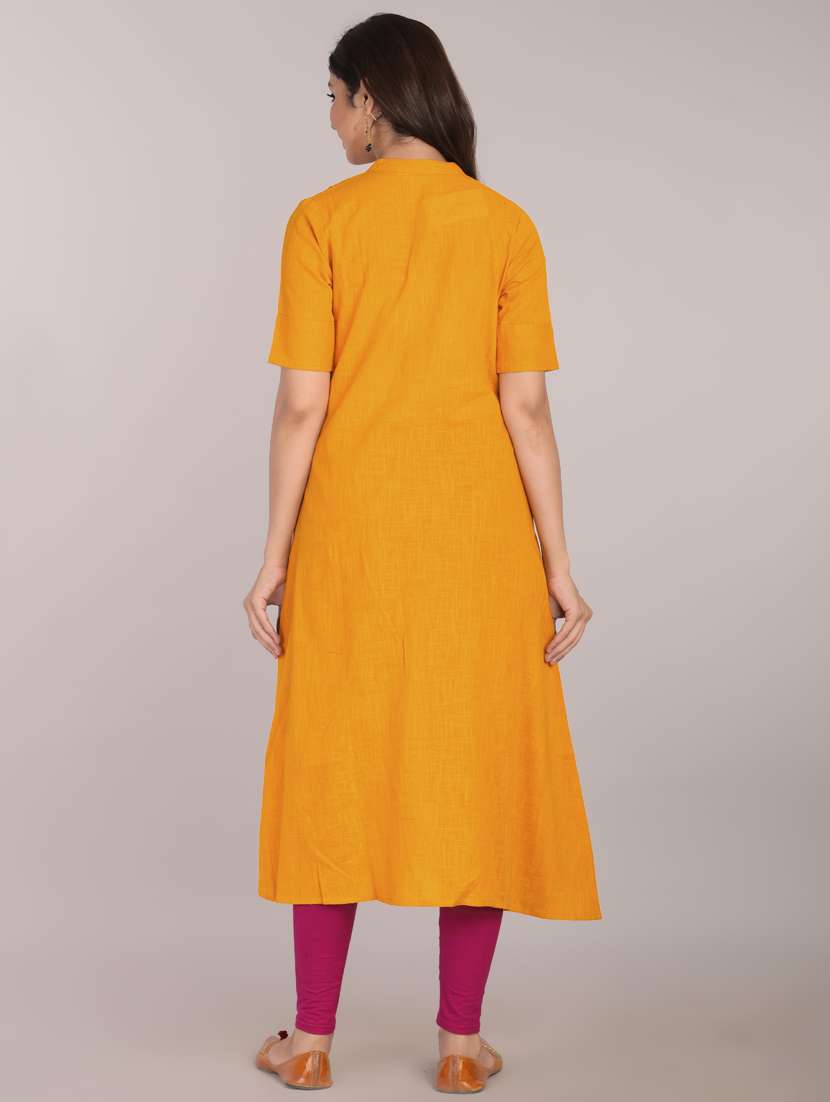 women's front slit kurta - 17101989 -  Standard Image - 2