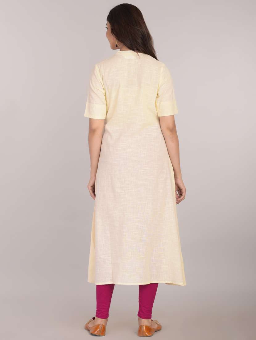 women's front slit kurta - 17101990 - Standard Image - 2