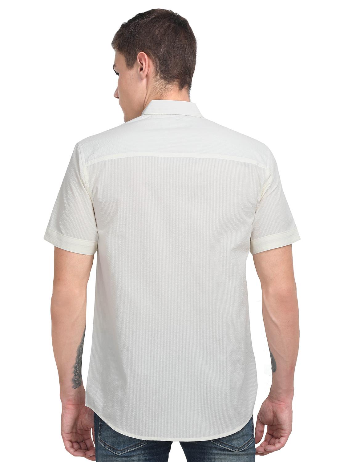 white striped casual shirt - 17102370 - Standard Image - 2