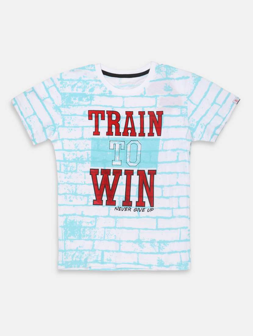 blue cotton t-shirt with free mask