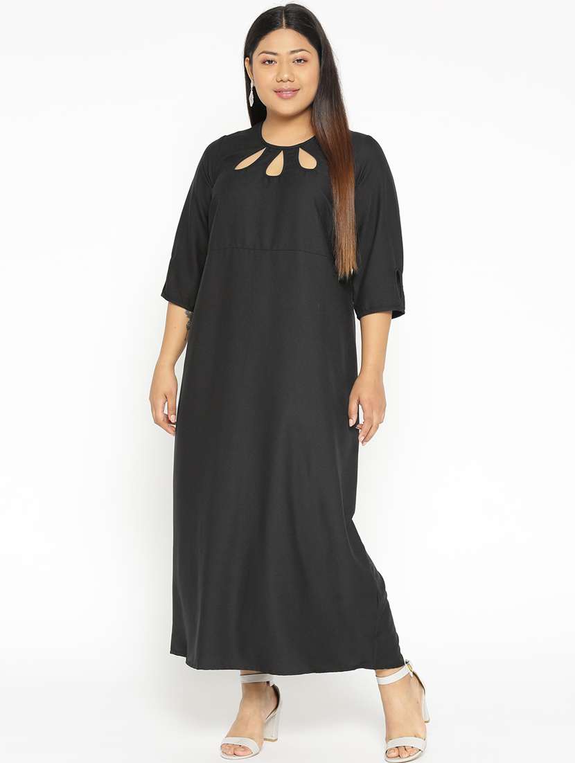 cut out detail maxi dress 