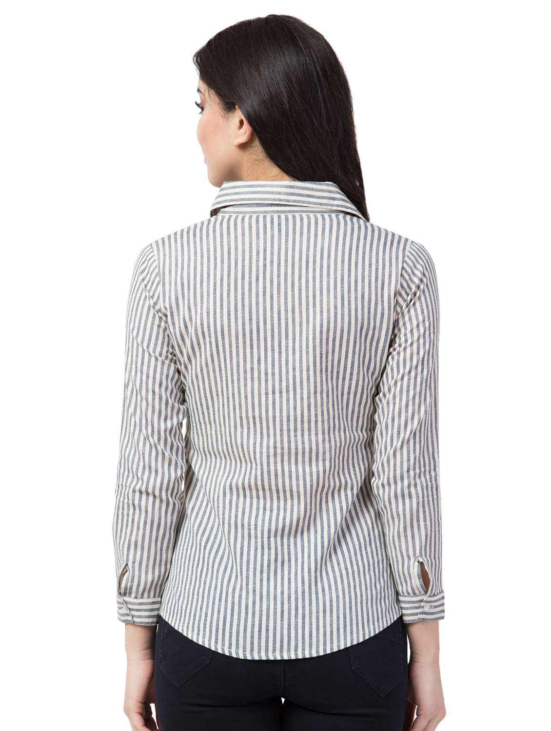 long sleeves striped shirt - 17104107 - Standard Image - 2