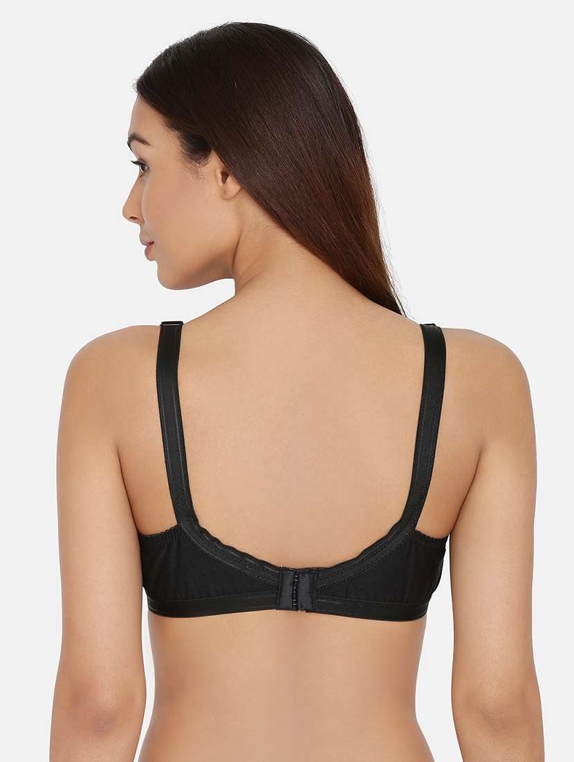 black solid minimizer bra - 17104858 - Standard Image - 2