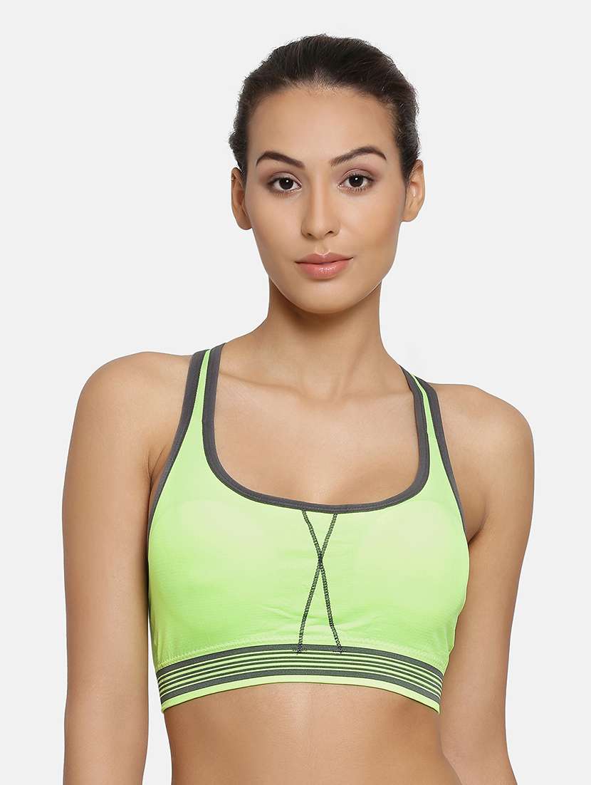 aqua solid sports bra