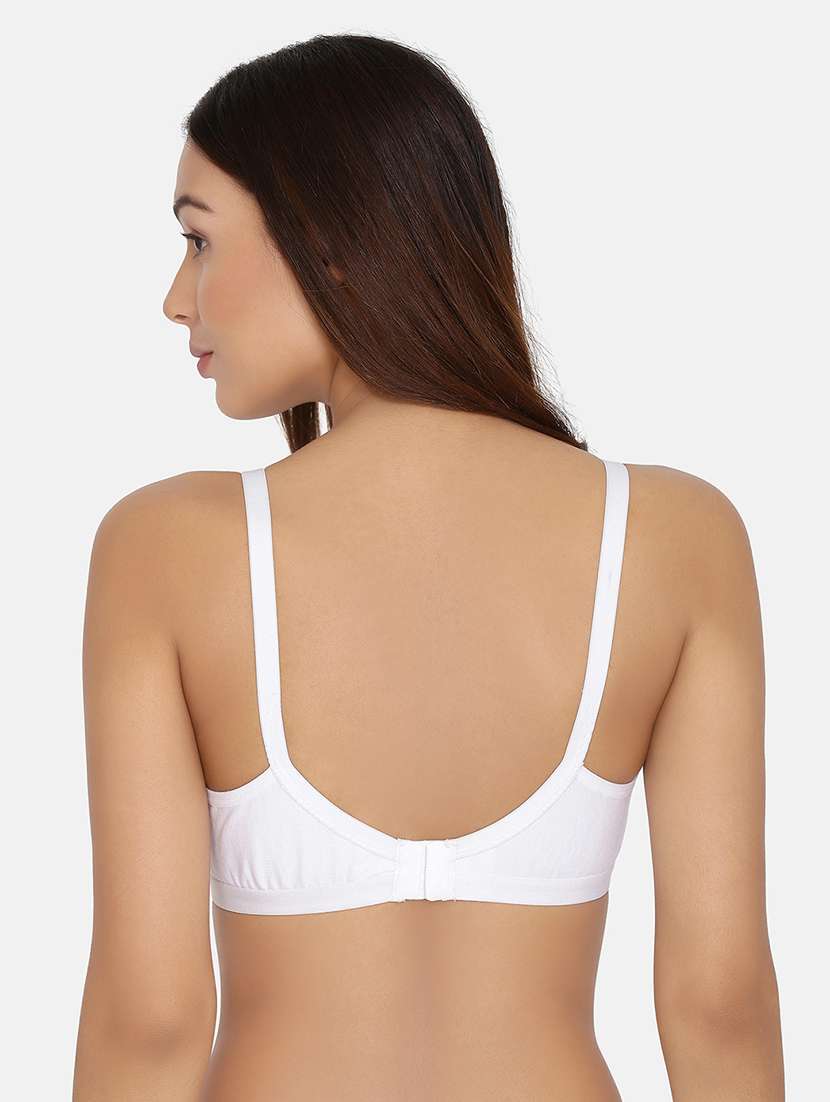 white solid minimizer bra - 17104883 - Standard Image - 2
