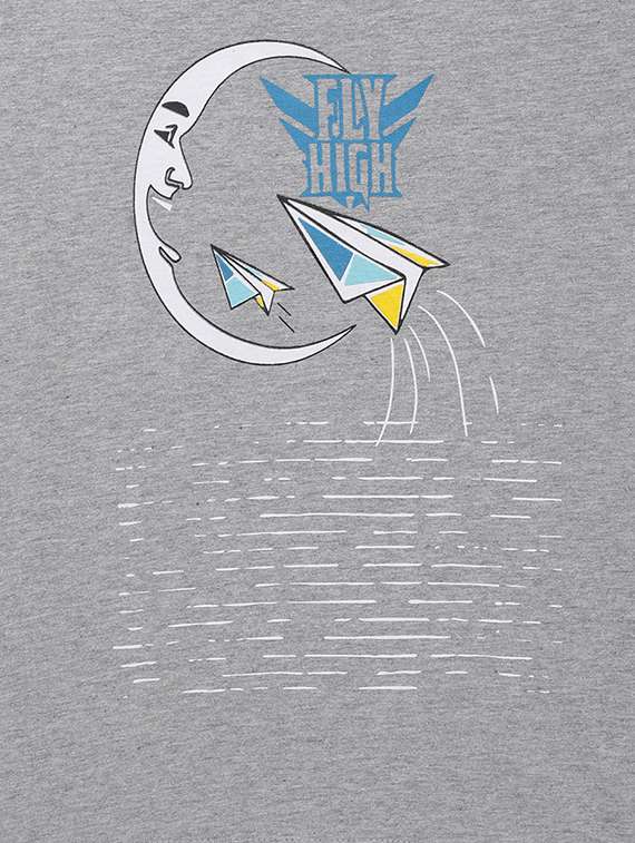 Grey Cotton Tshirt - 17107459 -  Standard Image - 2