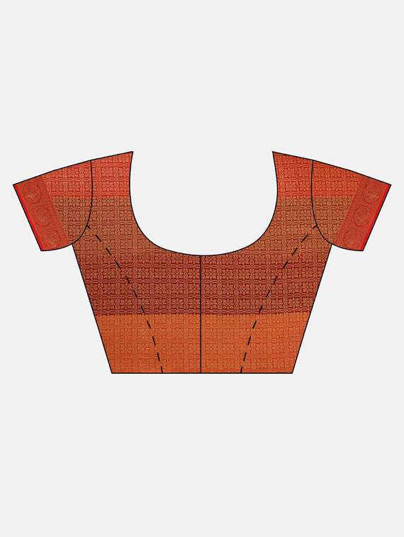 self design banarasi saree with blouse - 17108994 - Standard Image - 2