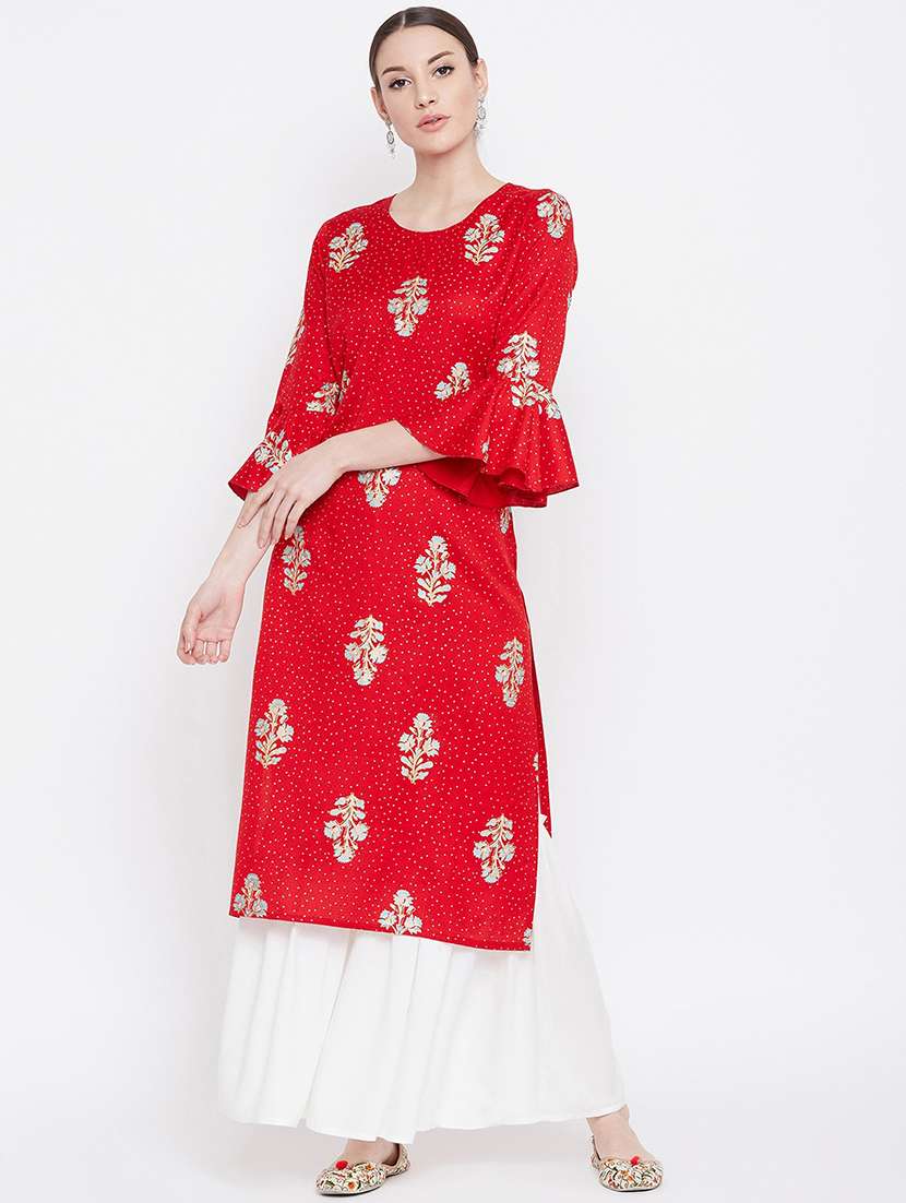 floral kurta sharara set